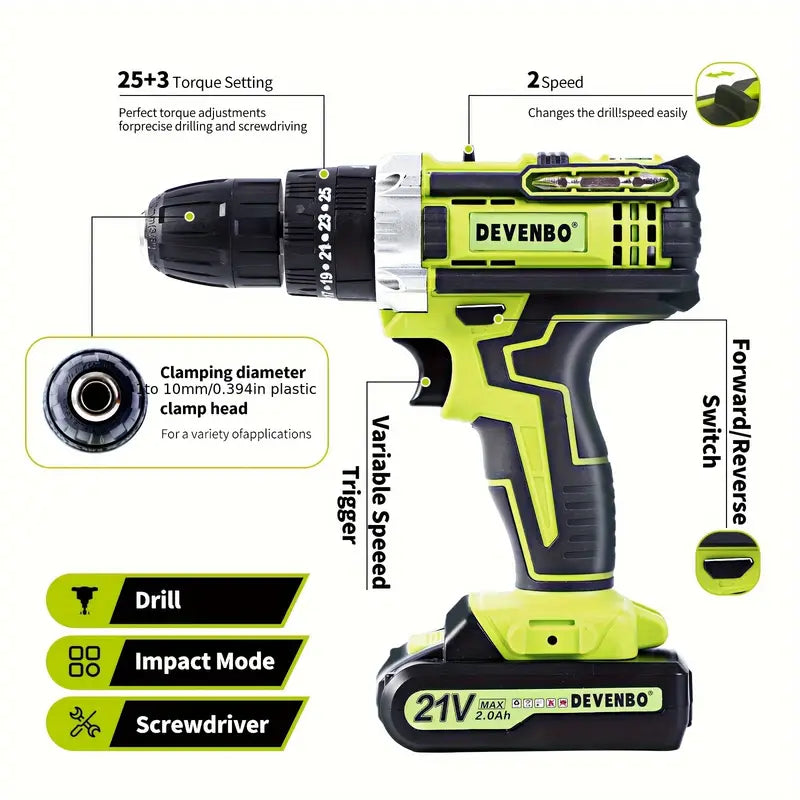 220W Portable Power Station For Dewalt 20V Battery - Power Inverter With 1 AC Outlet, 2 USB-A Ports & 1 USB-C Fast Charging,