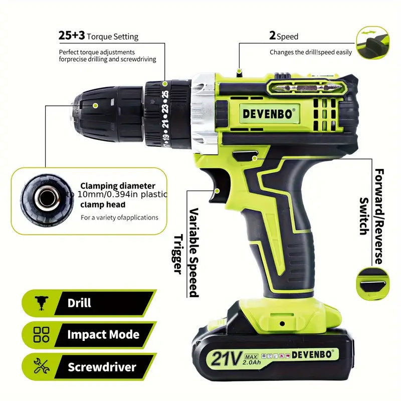 220W Portable Power Station For Dewalt 20V Battery - Power Inverter With 1 AC Outlet, 2 USB-A Ports & 1 USB-C Fast Charging,